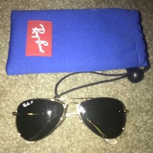Kids polarized Ray Ban aviators